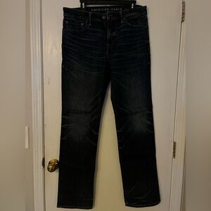 Men’s American Eagle Deep Indigo Jeans - Straight Leg 32x34